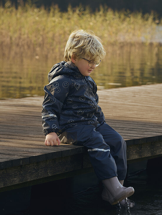 Celavi fliisvoodriga vihmakomplekt - Navy